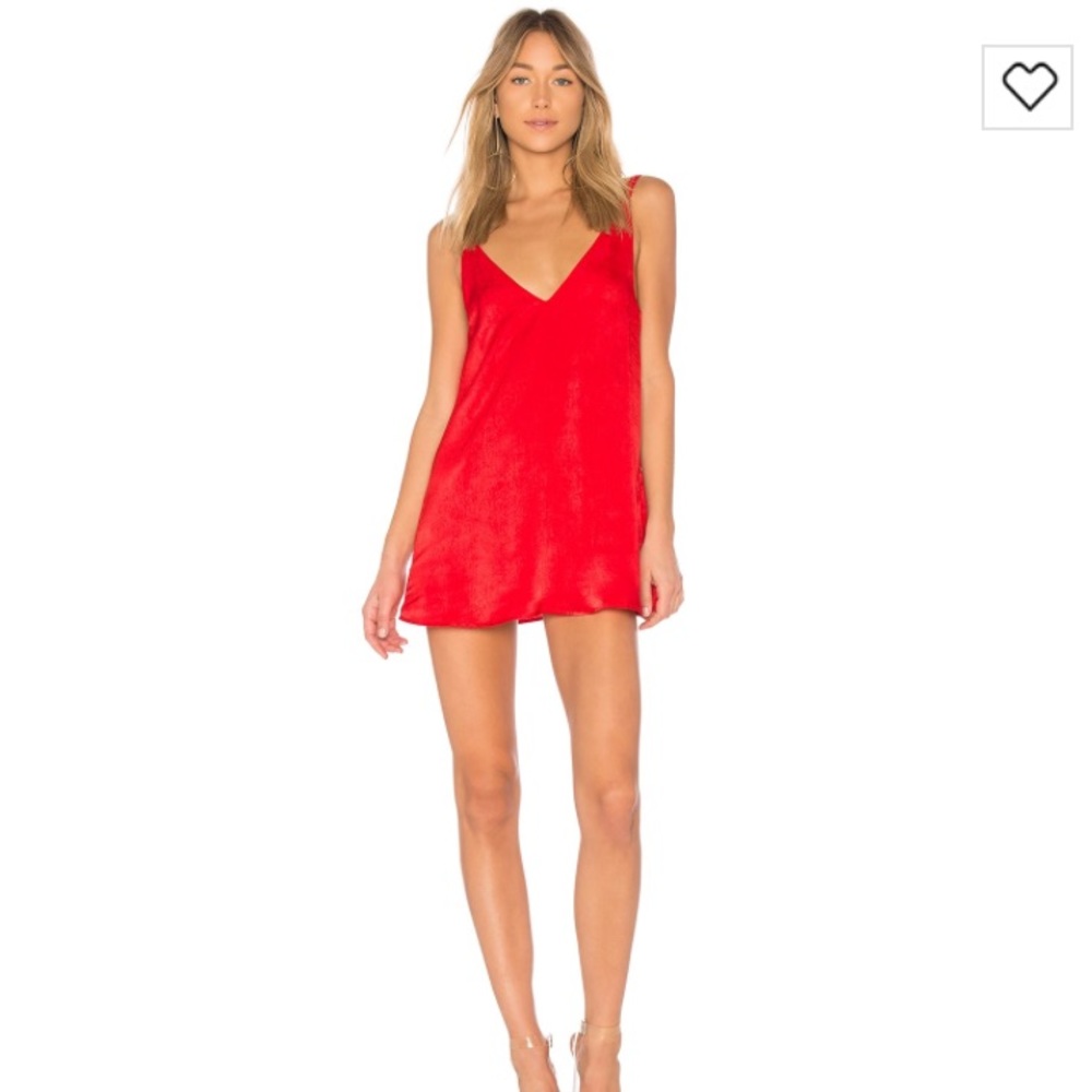 Privacy please red mini dress